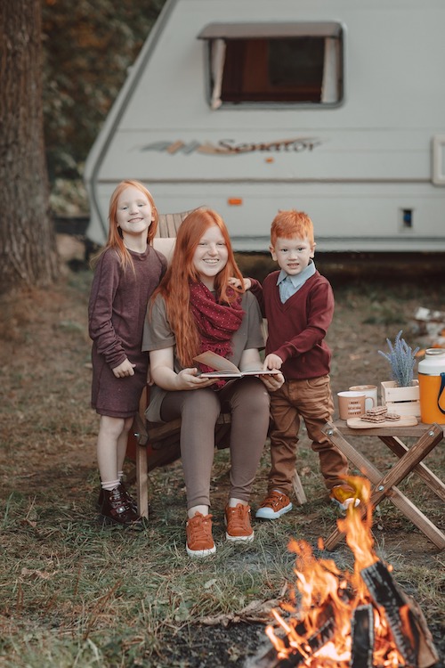 Kids camping